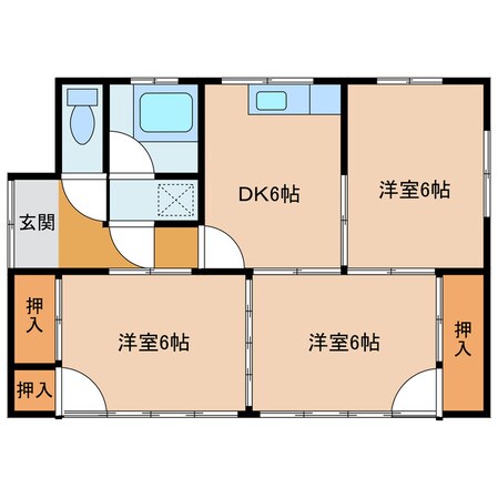 河野貸家（志比田町）の物件間取画像